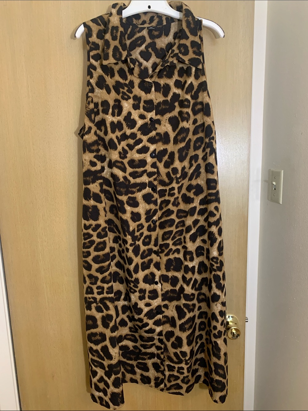 SHEIN Leopard Print Maxi Skirt in Brown and Black